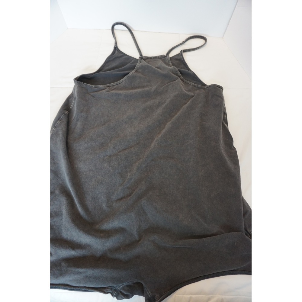 Free People FP Movement Hot Shot Romper Faded Black Racerback Mini OB1415587 - Picture 4 of 10